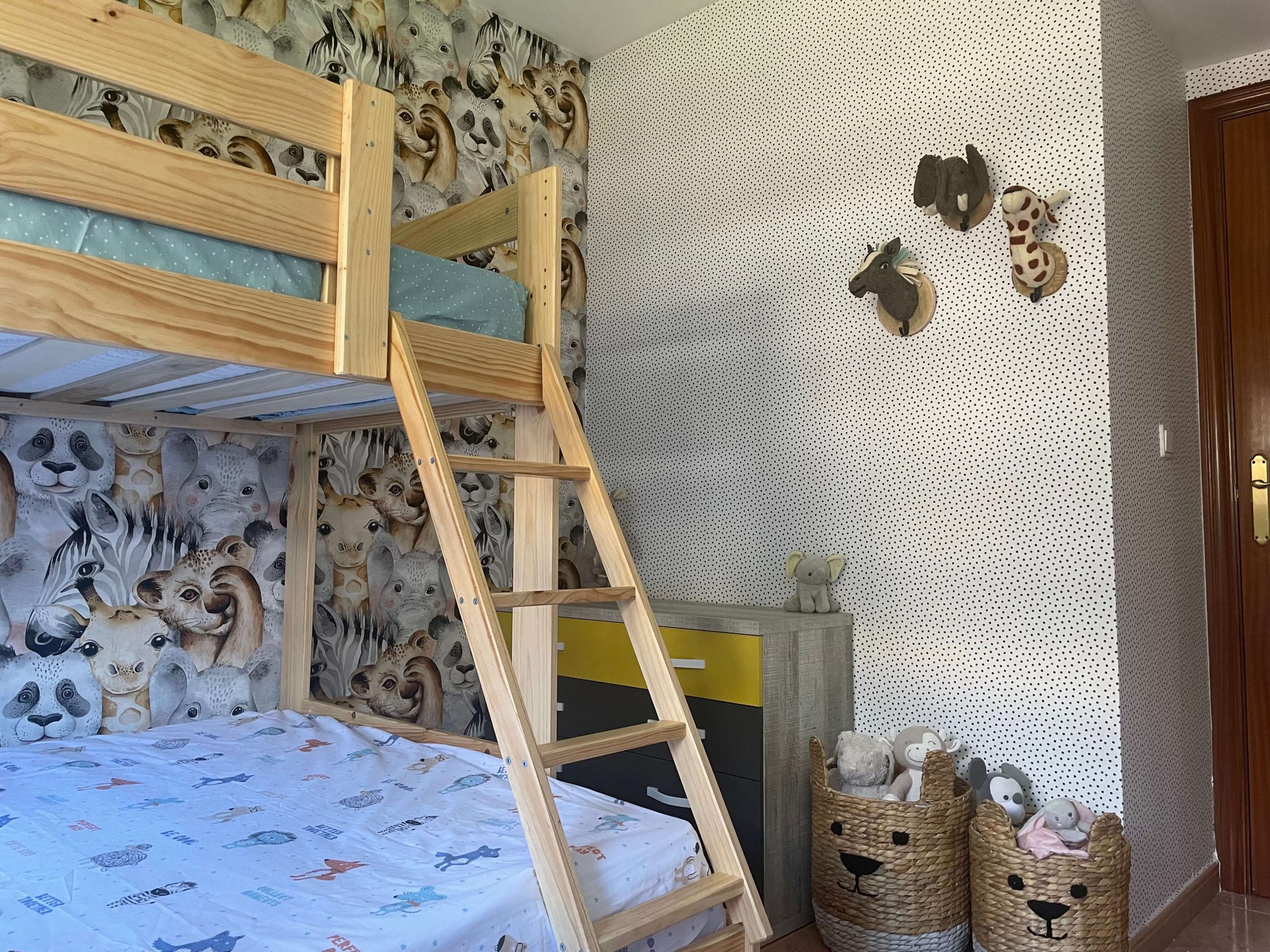 Litera madera dormitorio infantil