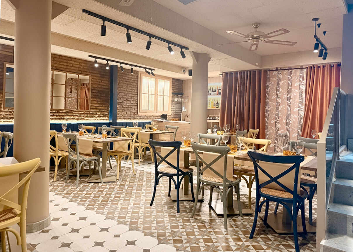 restaurante baldosa hidraulica